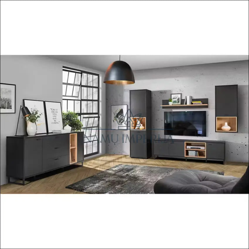 Sieninė spintelė KI1280 €25 Save 80% 25 50, __label:Pristatymas 1 2 d.d., color juoda, ruda, material mediena to €50