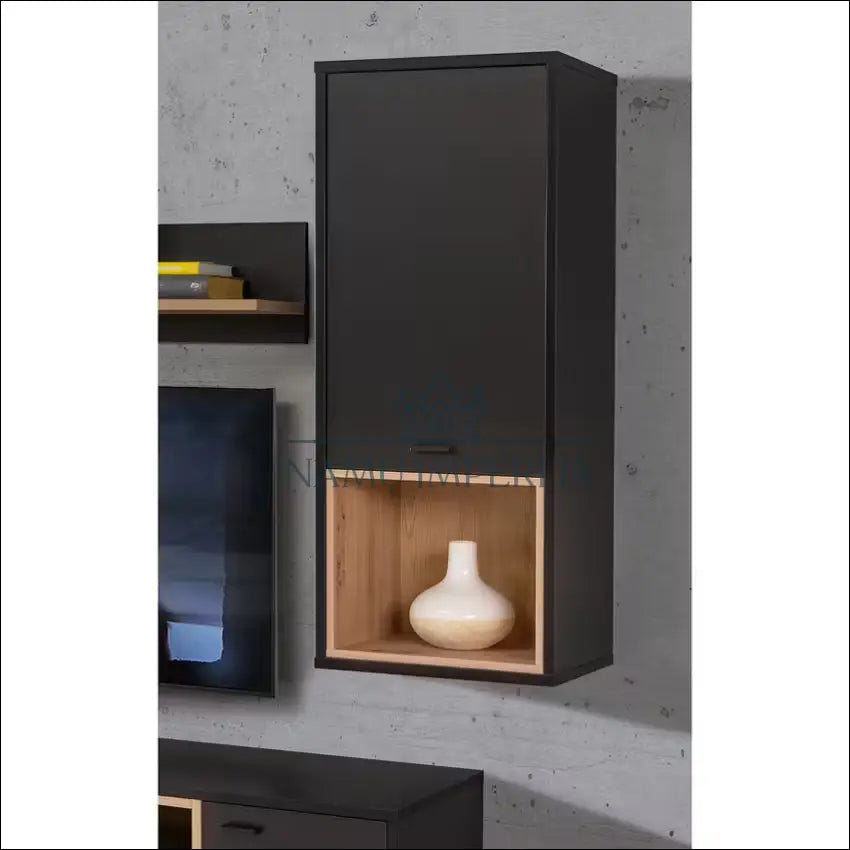 Sieninė spintelė KI1280 €25 Save 80% 25 50, __label:Pristatymas 1 2 d.d., color juoda, ruda, material mediena to €50