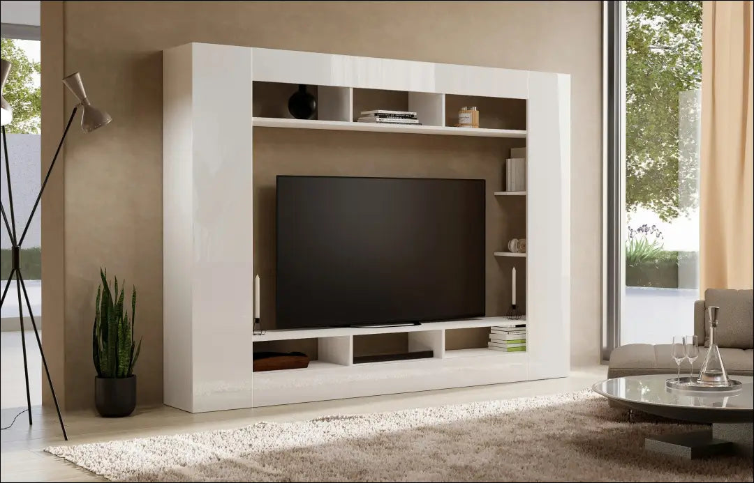 Sieninė TV spintelė SI2112 - €180 Save 50% 100-200, __label:Pristatymas 1-2 d.d., biuro-baldai, color-balta,