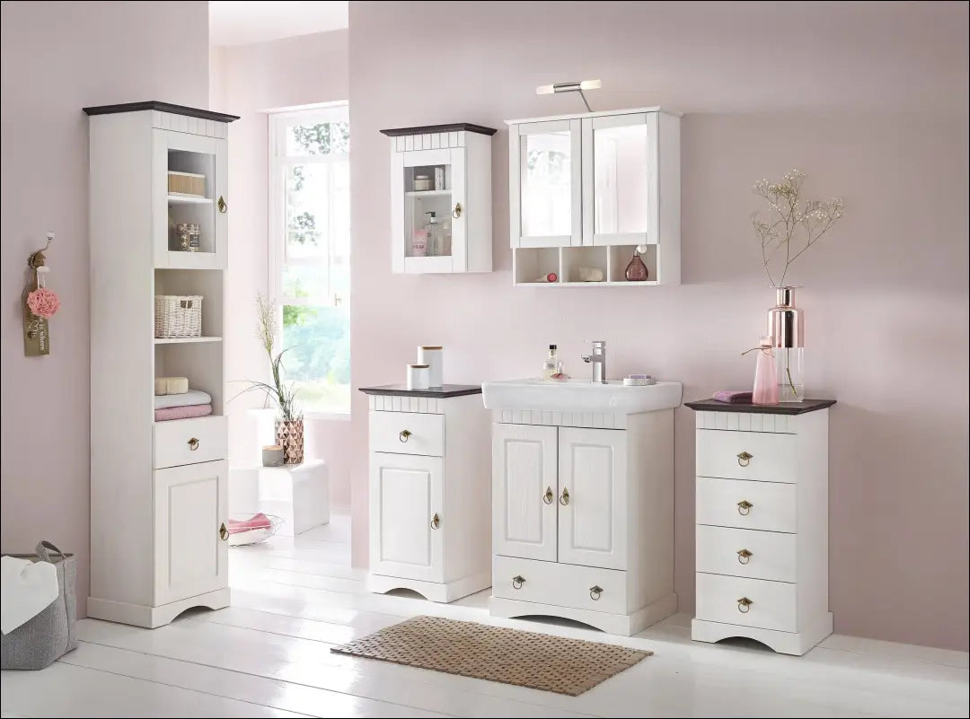 Sieninė vonios spintelė KI1800 - €70 Save 50% 50-100, __label:Pristatymas 1-2 d.d., color-balta,