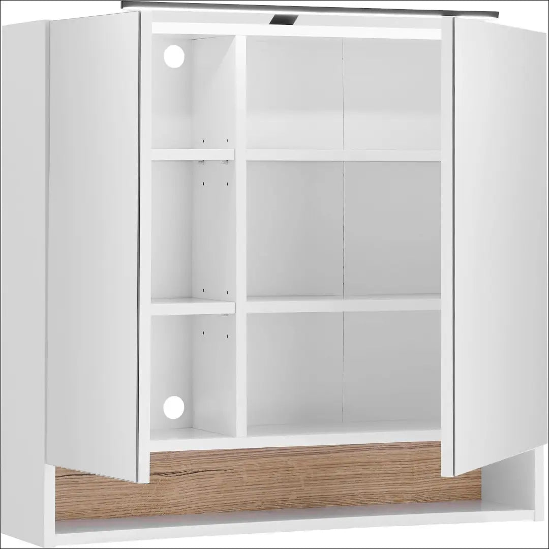 Sieninė vonios spintelė su apšvietimu KI1692 - €124 Save 50% 100-200, __label:Pristatymas 1-2 d.d., color-balta,