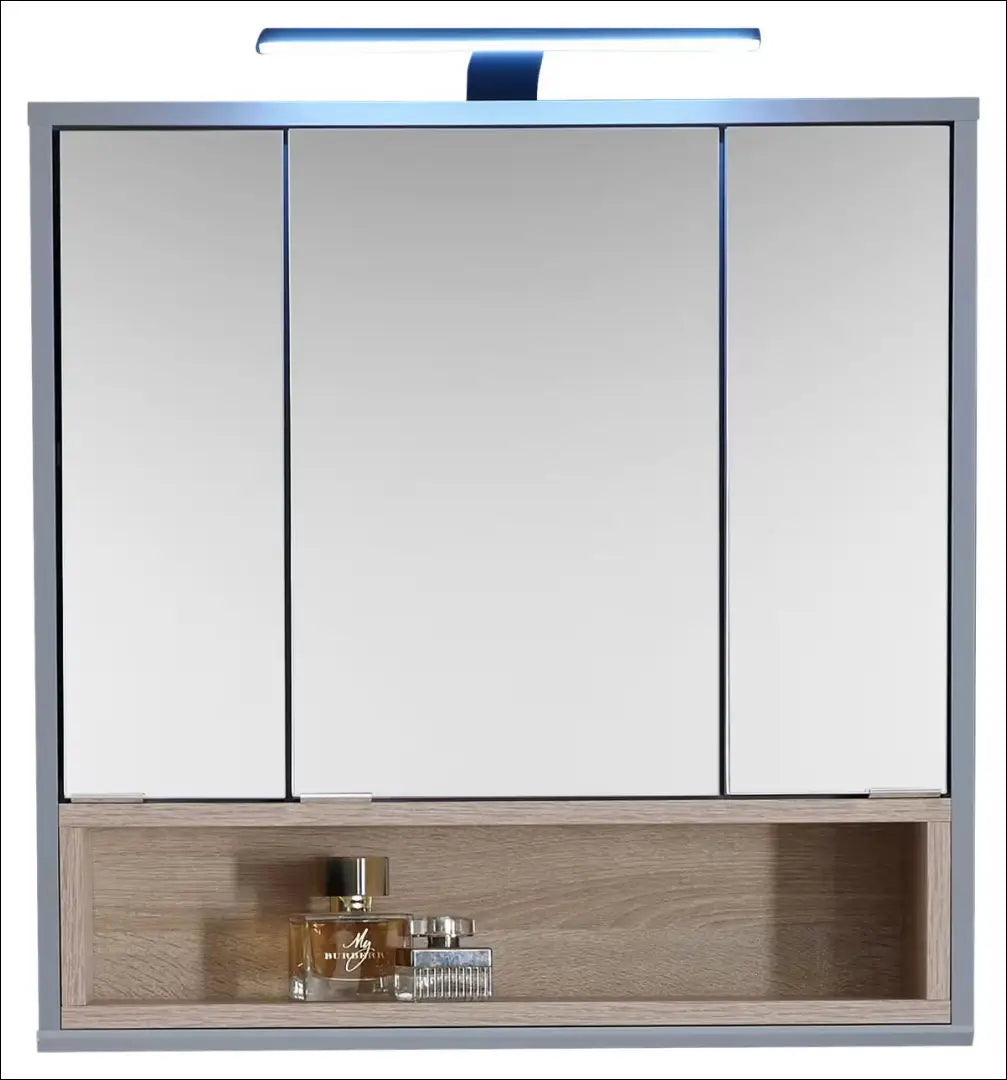 Sieninė vonios spintelė su apšvietimu KI1897 - €94 Save 50% 50-100, __label:Pristatymas 1-2 d.d., color-pilka,