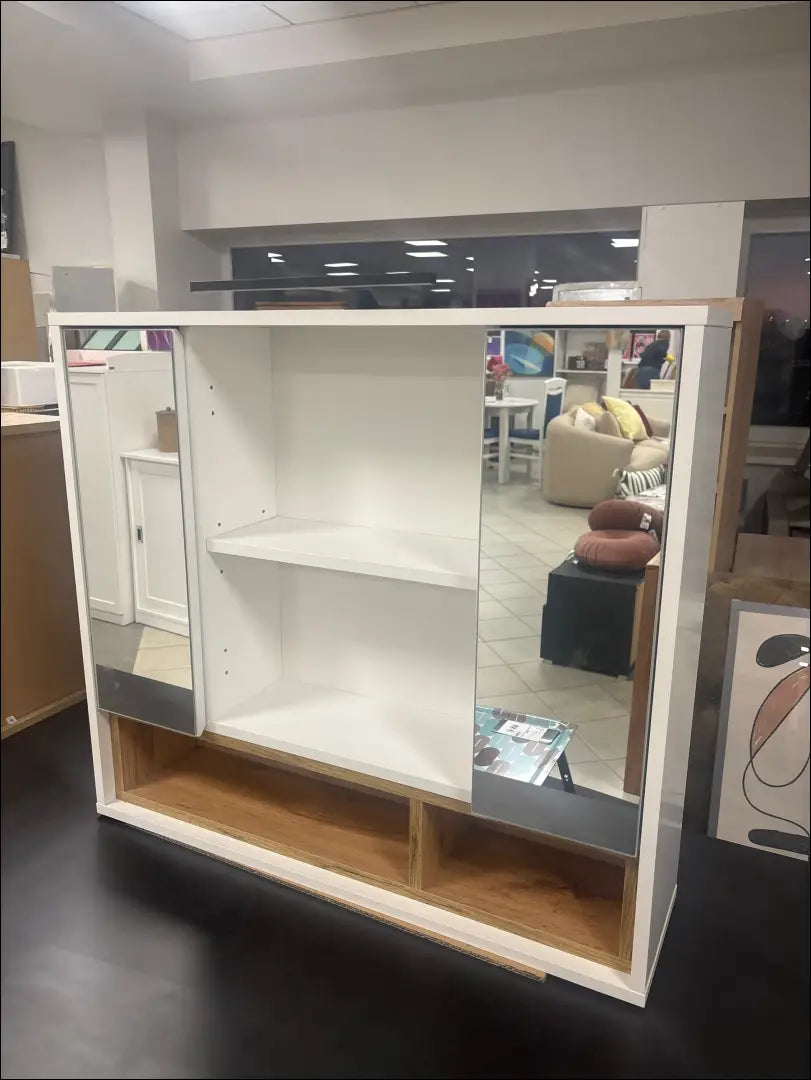 Sieninė vonios spintelė su LED apšvietimu KI1570 - €83 Save 50% 50-100, __label:Pristatymas 1-2 d.d., color-balta,