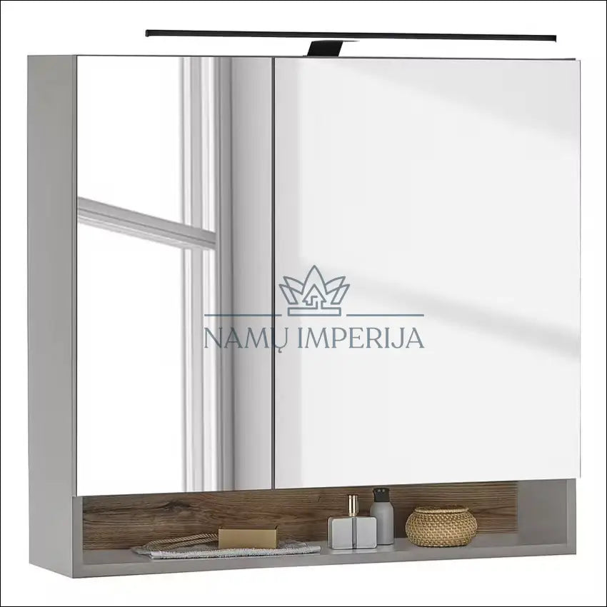 Sieninė vonios spintelė su veidrodžiu ir apšvietimu KI1217 - €83 Save 50% 50-100, __label:Pristatymas 1-2 d.d.,