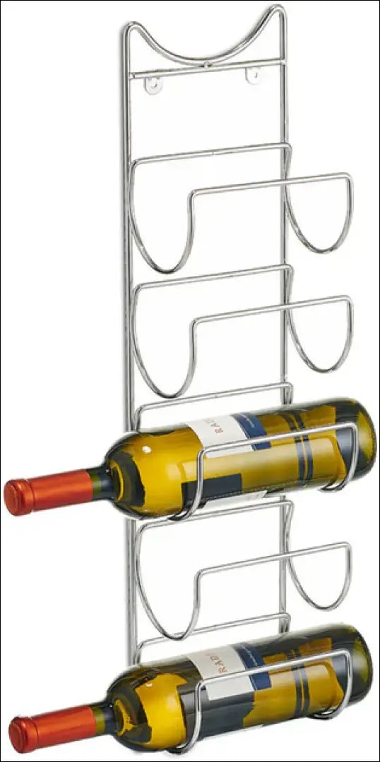 Sieninė vyno lentyna KI1436 - €13 Save 50% __label:Pristatymas 1-2 d.d., color-sidabrine, dekoracijos, interjeras, kita