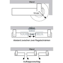 Įkelti vaizdą į galerijos rodinį, Sieninių spintelių komplektas (2vnt) KI529 - color-geltona,
