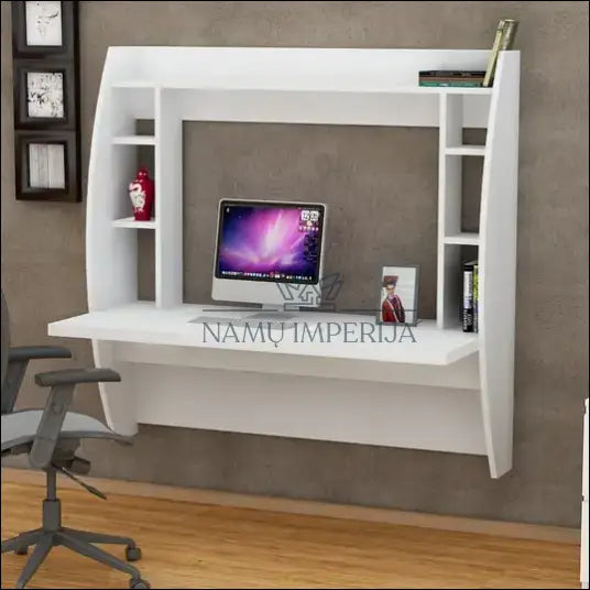 Sieninis darbo stalas BI253 €64 Save 50% 50 100, __label:Pristatymas 1 2 d.d., biuro baldai, stalai, color balta €50