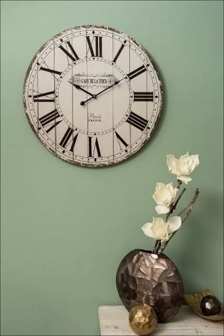 Sieninis laikrodis (60cm) DI12521 - €48 Save 50% 25-50, __label:Pristatymas 1-2 d.d., color-balta, color-juoda,