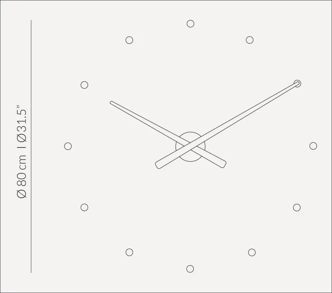 Sieninis laikrodis (80cm) DI12236 - €31 Save 50% 25-50, __label:Pristatymas 1-2 d.d., color-zalia, interjeras,