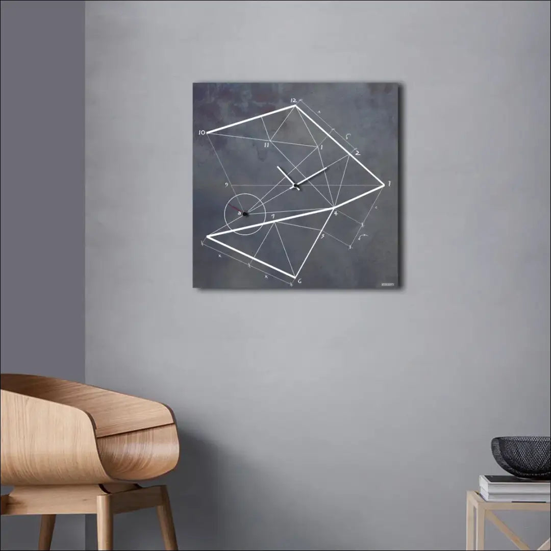 Sieninis laikrodis DI10556 - €70 Save 50% 50-100, __label:Pristatymas 1-2 d.d., color-balta, color-pilka, interjeras