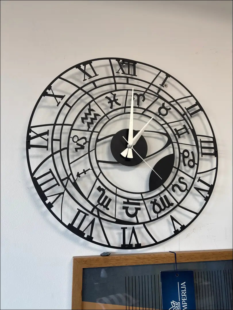 Sieninis laikrodis DI10686 - €21 Save 50% __label:Pristatymas 1-2 d.d., color-juoda, interjeras, laikrodziai,