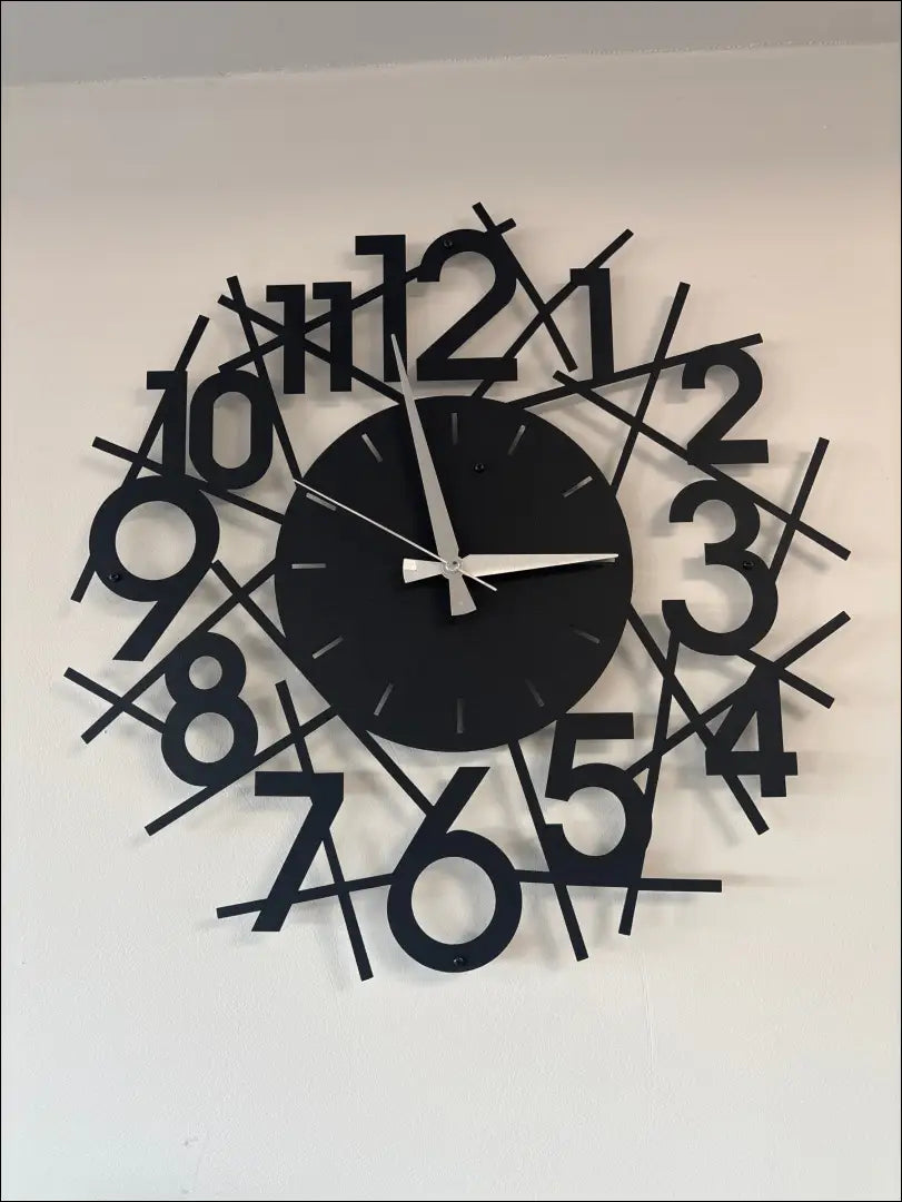 Sieninis laikrodis DI10687 - €20 Save 50% __label:Pristatymas 1-2 d.d., color-juoda, interjeras, laikrodziai,