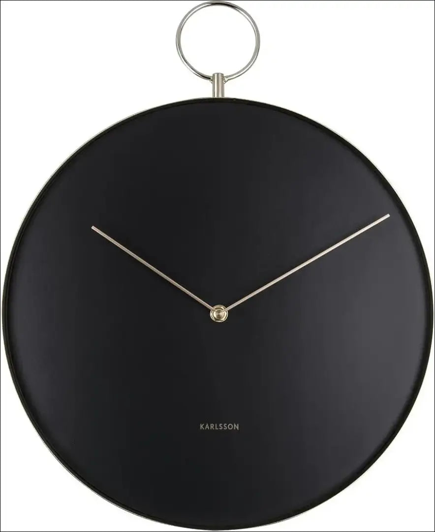 Sieninis laikrodis DI10849 - €39 Save 50% 25-50, __label:Pristatymas 1-2 d.d., color-auksine, color-juoda, interjeras