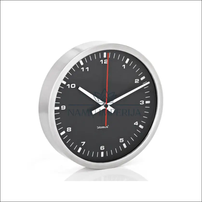 Sieninis laikrodis DI6837 - €46 Save 50% 25-50, color-juoda, color-sidabrine, interjeras, laikrodziai Sidabrinė