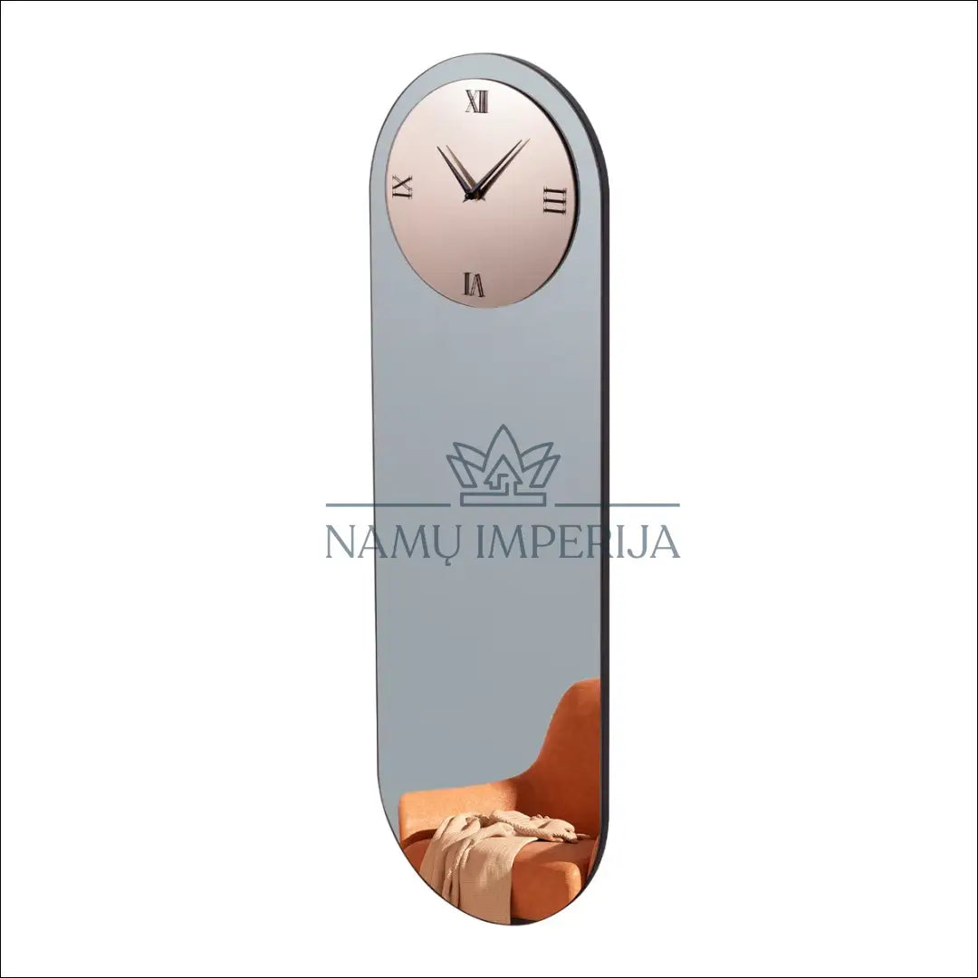 Sieninis laikrodis-veidrodis DI9251 - €84 Save 50% 50-100, __label:Pristatymas 1-2 d.d., color-auksine, color-pilka,