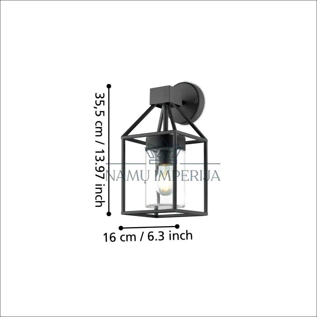 Sieninis lauko šviestuvas DI10122 - €40 Save 50% 25-50, __label:Pristatymas 1-2 d.d., color-juoda, interjeras, baldai