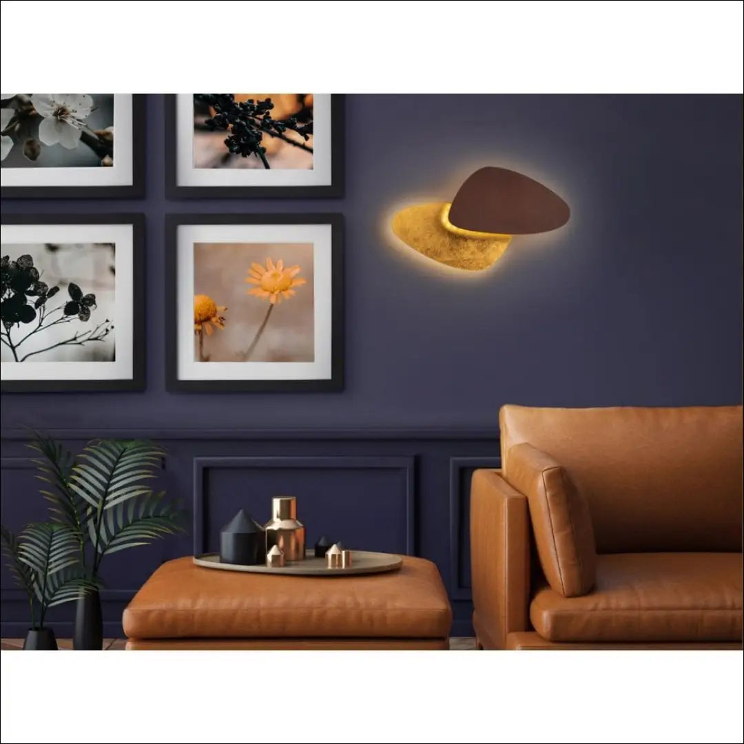 Sieninis LED šviestuvas DI10314 - €83 Save 50% 50-100, __label:Pristatymas 1-2 d.d., color-auksine, color-juoda,