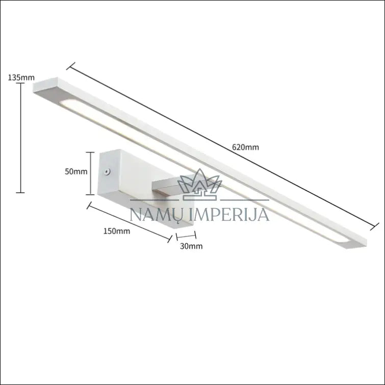 Sieninis LED šviestuvas DI5045 - €44 Save 65% 25-50, __label:Pristatymas 1-2 d.d., color-balta, interjeras,