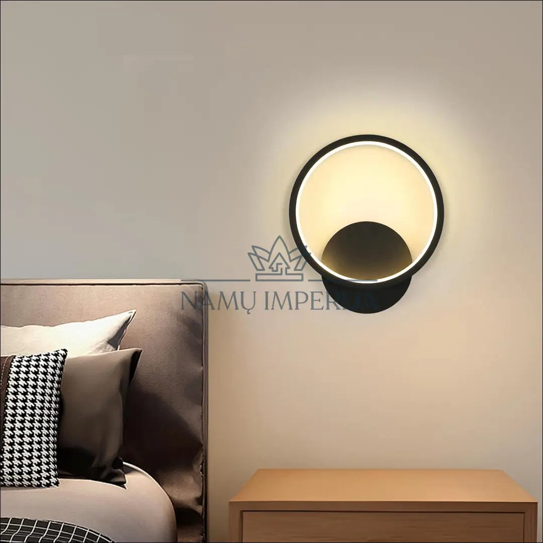 Sieninis LED šviestuvas DI9701 - €24 Save 50% __label:Pristatymas 1-2 d.d., color-juoda, interjeras, material-akrilas,