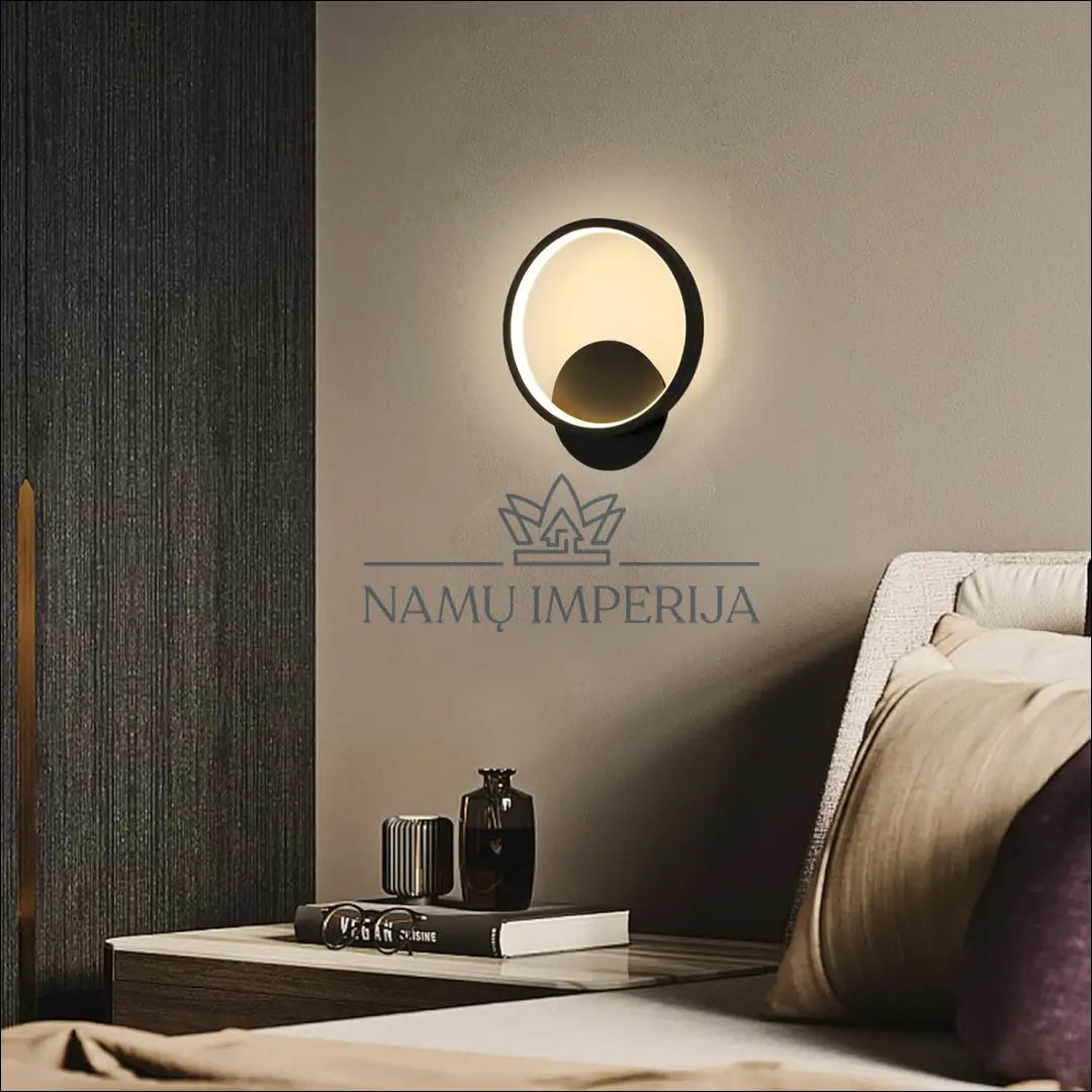Sieninis LED šviestuvas DI9701 - €24 Save 50% __label:Pristatymas 1-2 d.d., color-juoda, interjeras, material-akrilas,