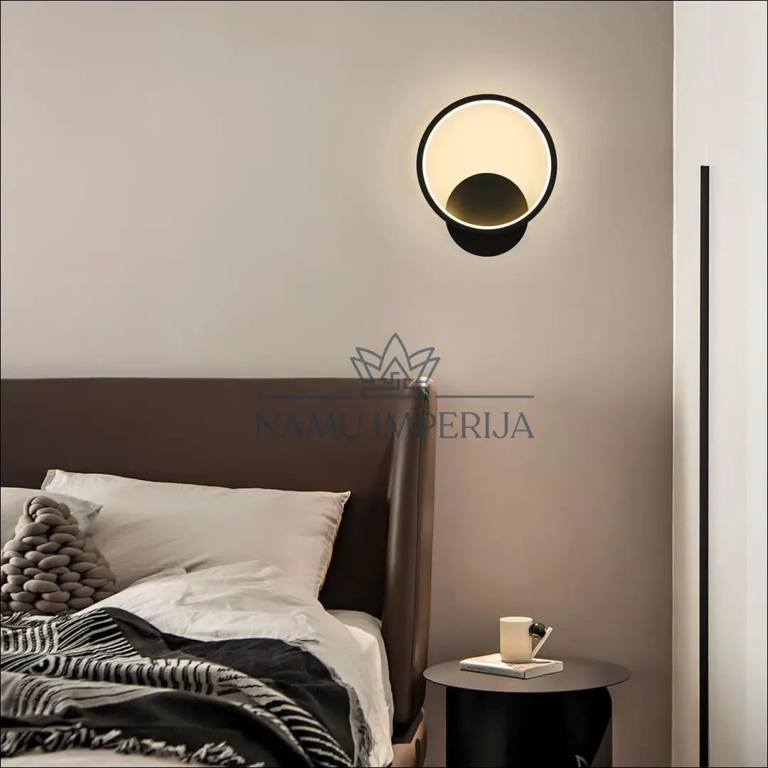 Sieninis LED šviestuvas DI9701 - €24 Save 50% __label:Pristatymas 1-2 d.d., color-juoda, interjeras, material-akrilas,