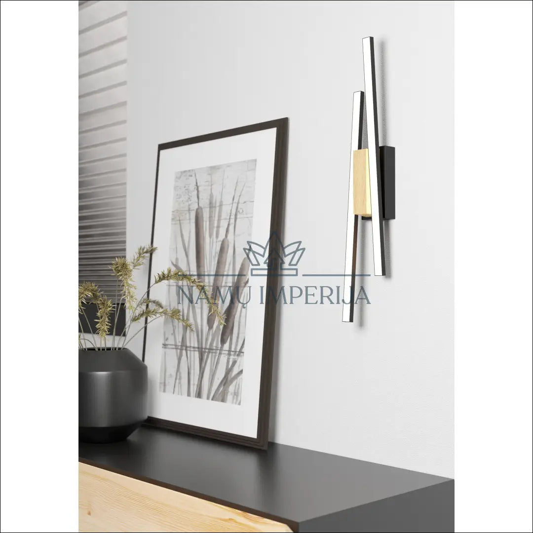 Sieninis LED šviestuvas DI9726 - €29 Save 50% 25-50, __label:Pristatymas 1-2 d.d., color-juoda, color-ruda, interjeras
