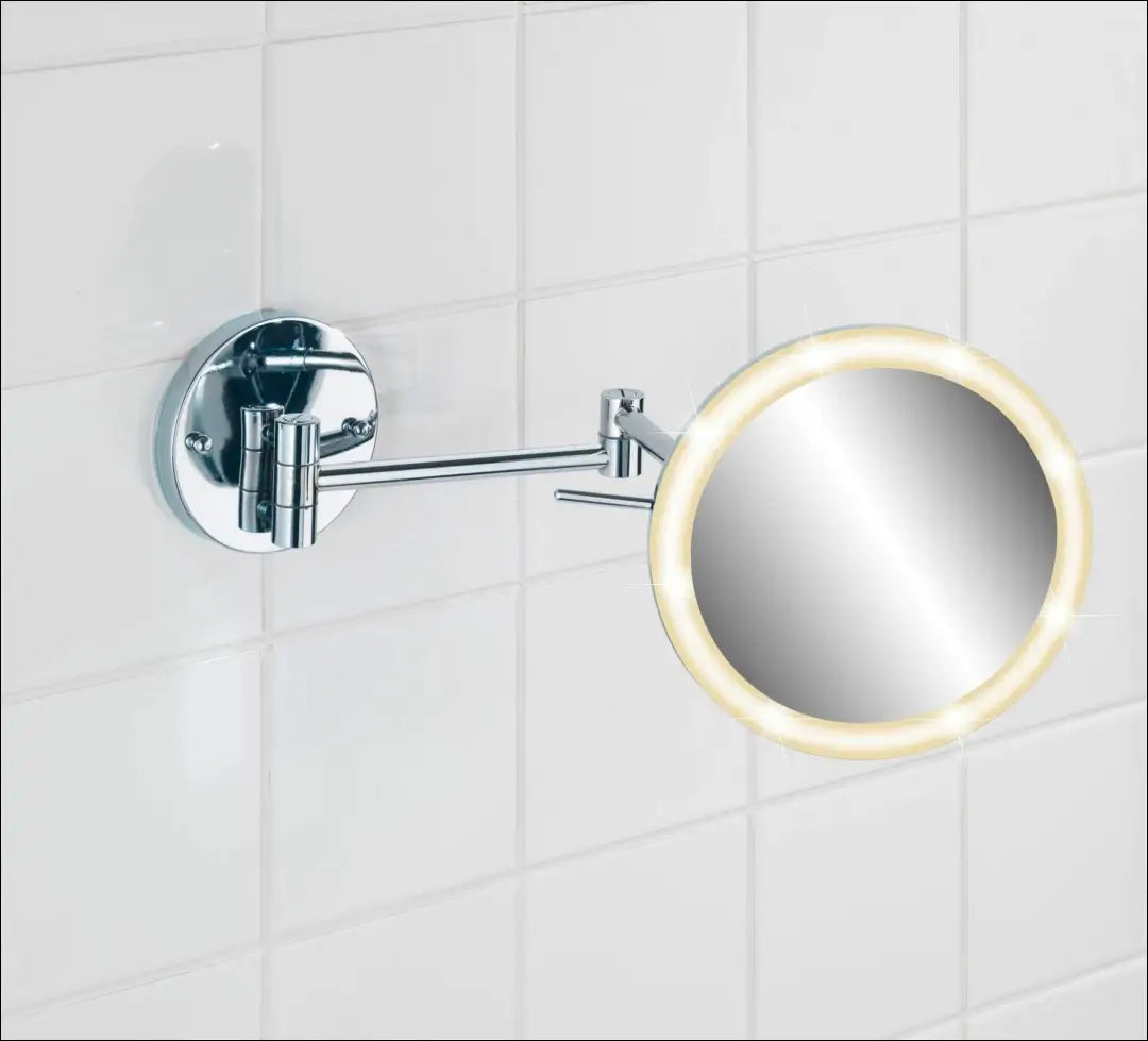 Sieninis LED veidrodis DI12528 - €82 Save 50% 50-100, __label:Pristatymas 1-2 d.d., color-sidabrine, interjeras,