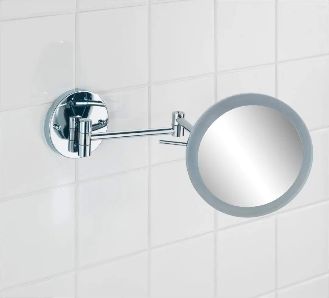 Sieninis LED veidrodis DI12528 - €82 Save 50% 50-100, __label:Pristatymas 1-2 d.d., color-sidabrine, interjeras,