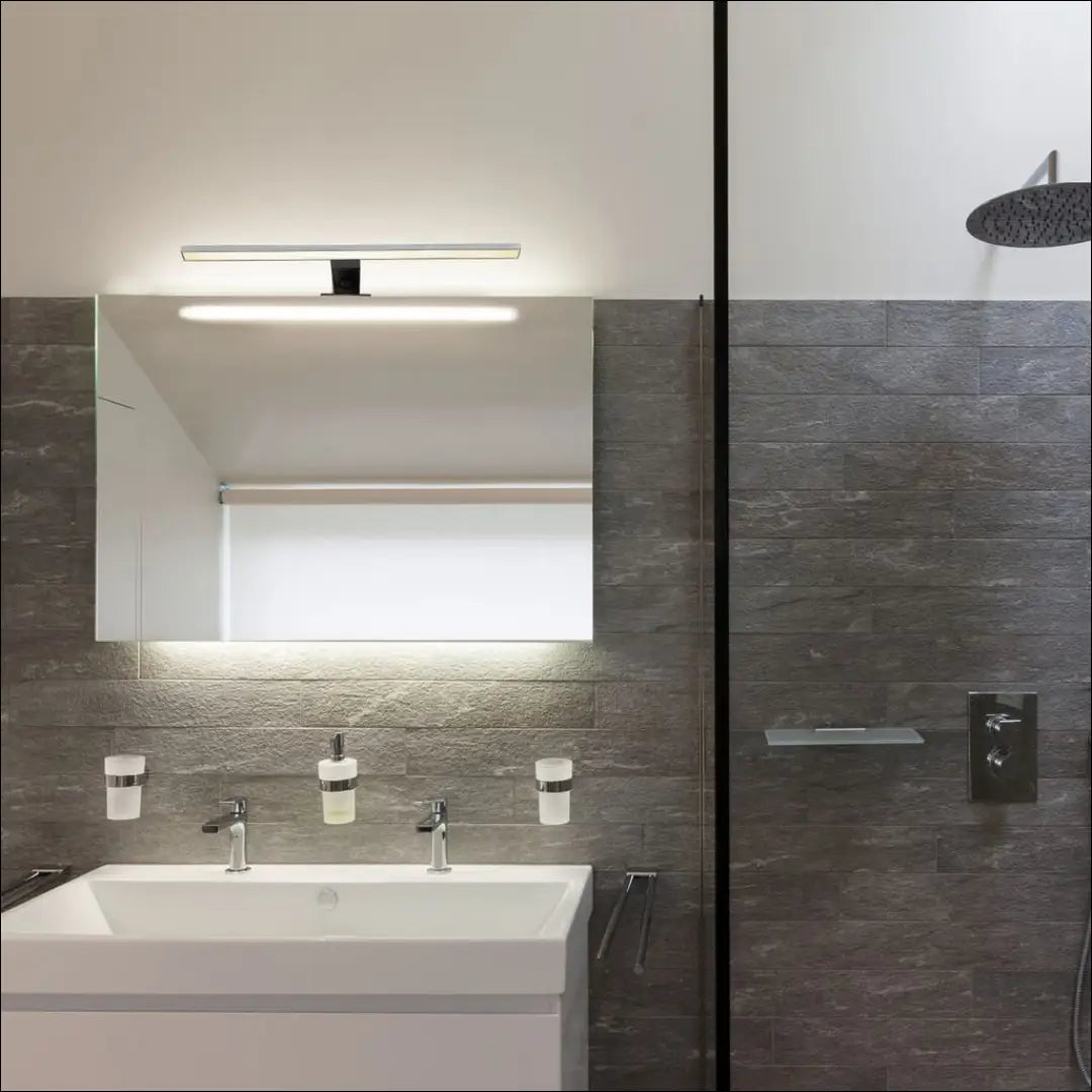 Sieninis LED vonios šviestuvas DI12436 - €27 Save 50% 25-50, __label:Pristatymas 1-2 d.d., color-sidabrine, interjeras,