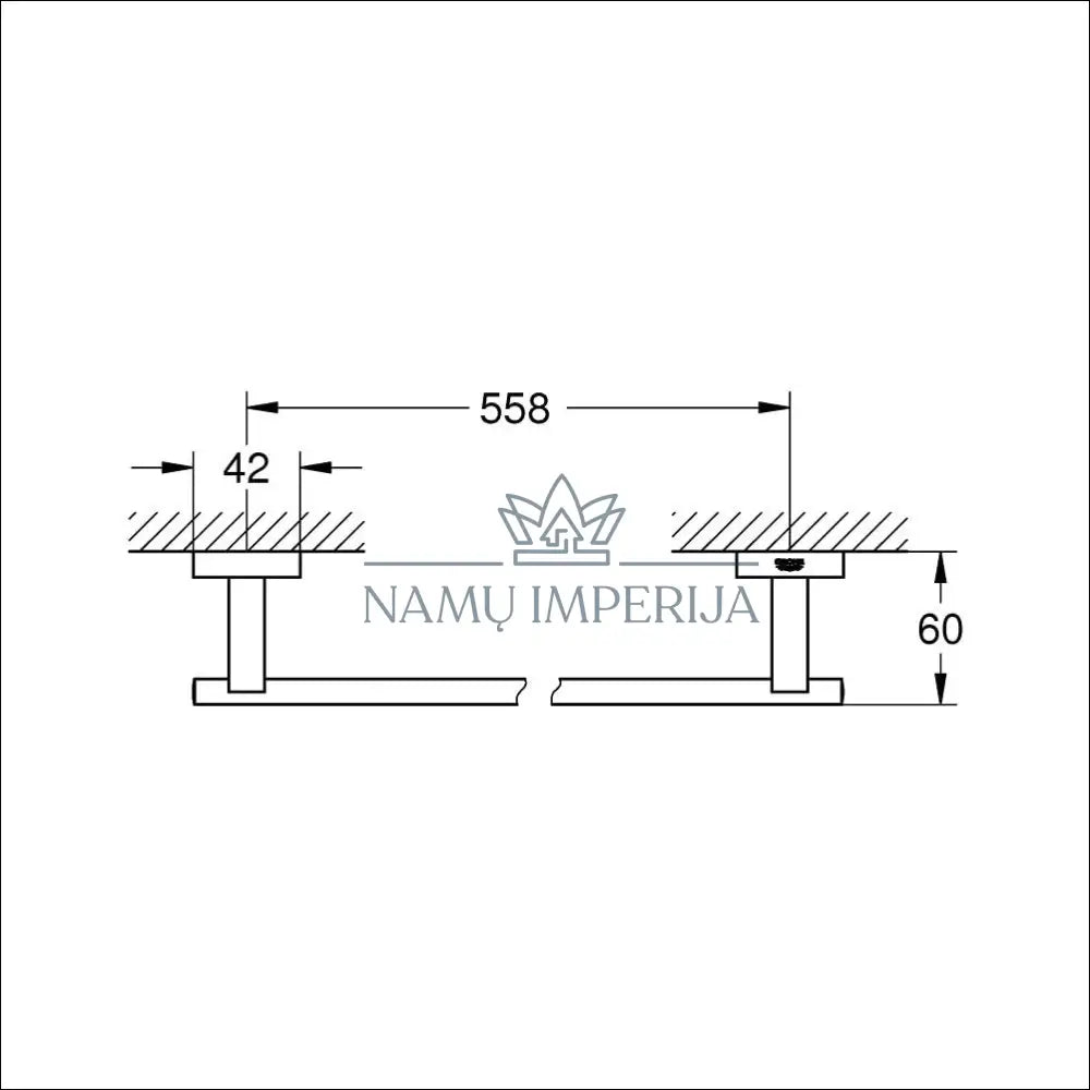 Sieninis rankšluosčių laikiklis ’Grohe’ KI691 - €53 Save 50% 50-100, __label:Pristatymas 1-2 d.d.,