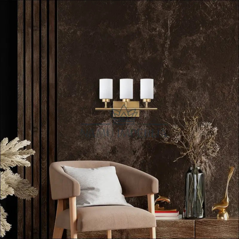 Sieninis šviestuvas DI10103 - €48 Save 50% 25-50, __label:Pristatymas 1-2 d.d., color-auksine, color-balta, interjeras