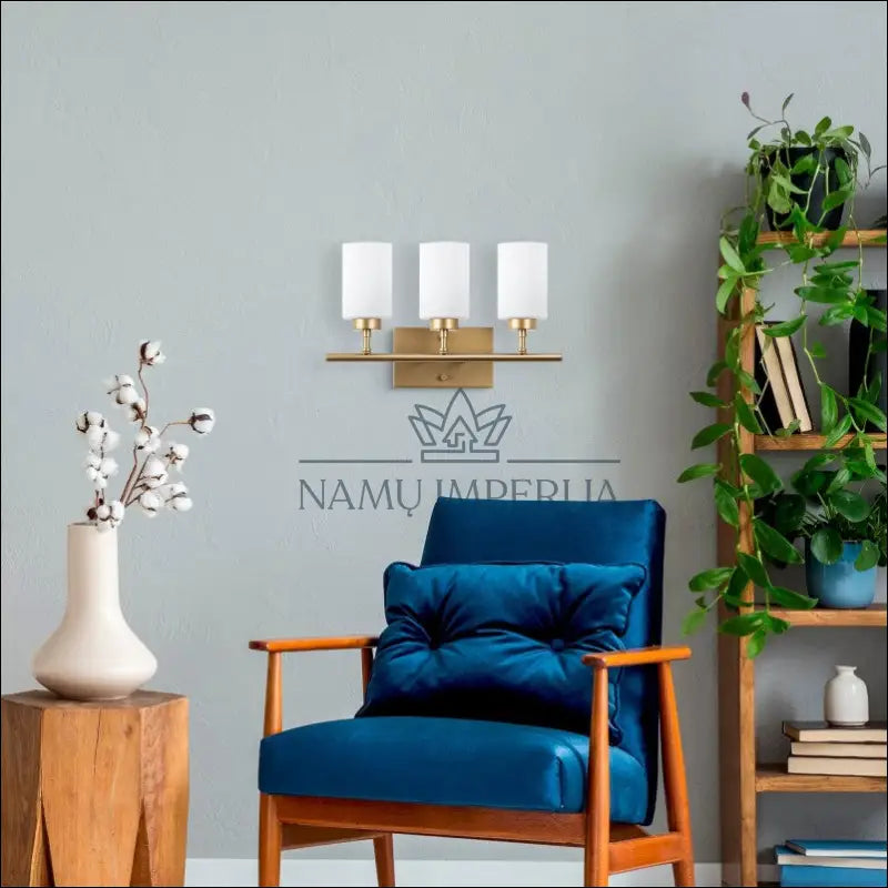 Sieninis šviestuvas DI10103 - €48 Save 50% 25-50, __label:Pristatymas 1-2 d.d., color-auksine, color-balta, interjeras