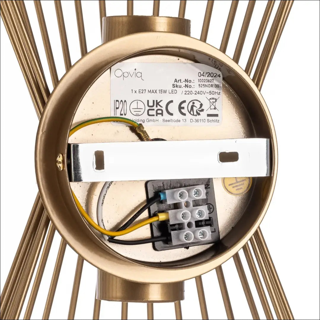 Sieninis šviestuvas DI10329 - €42 Save 50% 25-50, __label:Pristatymas 1-2 d.d., color-auksine, interjeras,