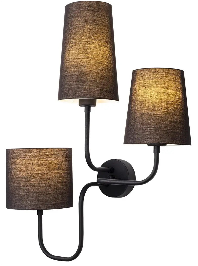 Sieninis šviestuvas DI11905 - €50 Save 50% 50-100, __label:Pristatymas 1-2 d.d., color-juoda, interjeras,