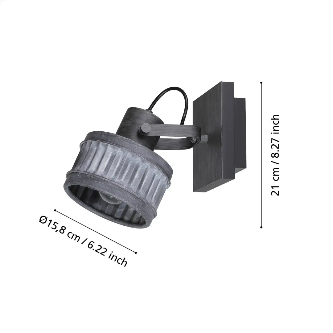 Sieninis šviestuvas DI11910 - €39 Save 50% 25-50, __label:Pristatymas 1-2 d.d., color-pilka, interjeras,