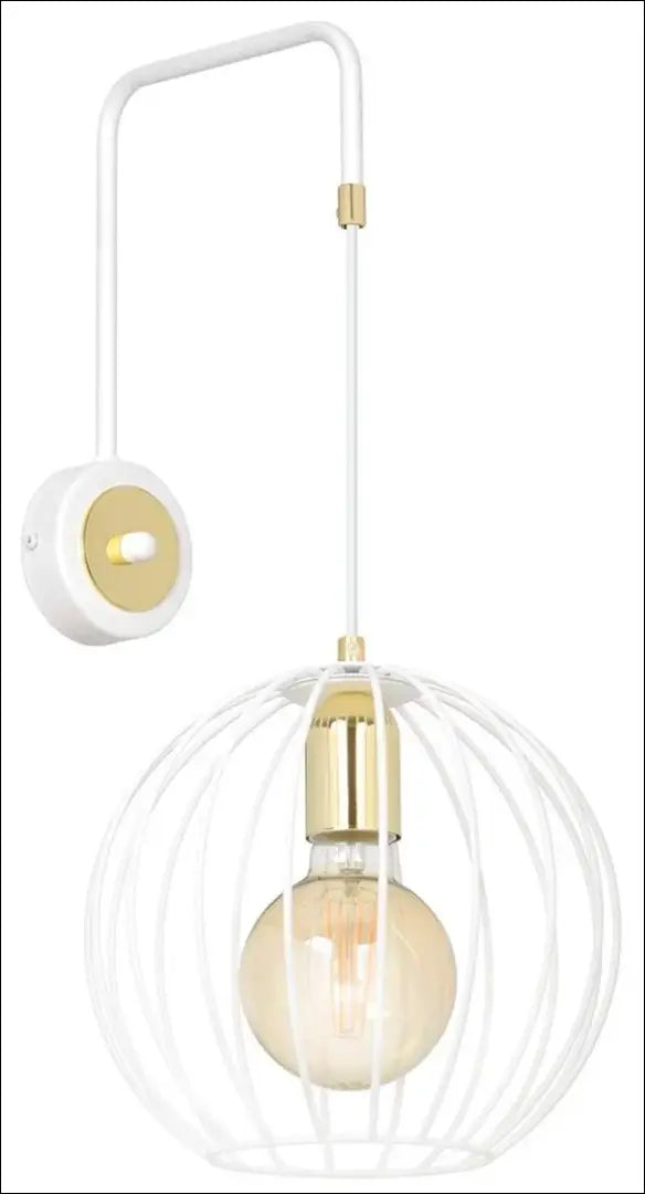 Sieninis šviestuvas DI12256 - €35 Save 50% 25-50, __label:Pristatymas 1-2 d.d., color-auksine, color-balta, interjeras