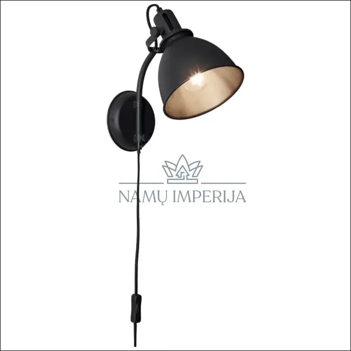 Sieninis šviestuvas DI1711 - €30 Save 65% 25-50, color-juoda, interjeras, material-metalas, sieniniai-sviestuvai