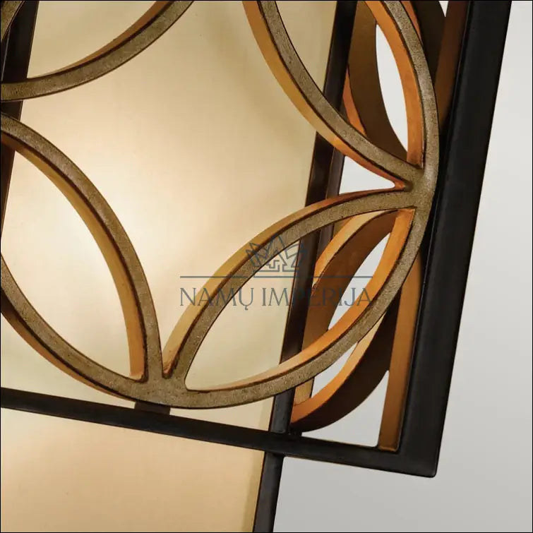 Sieninis šviestuvas DI3023 - €88 Save 65% 50-100, color-auksine, color-juoda, interjeras, material-metalas Auksinė