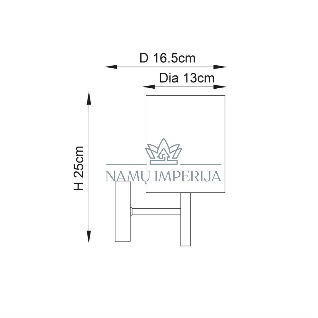 Sieninis šviestuvas DI8931 - €14 Save 50% __label:Pristatymas 1-2 d.d., color-auksine, color-kremas, interjeras,