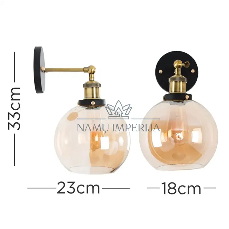 Sieninis šviestuvas DI9057 - €14 Save 50% __label:Pristatymas 1-2 d.d., color-auksine, color-juoda, color-ruda,