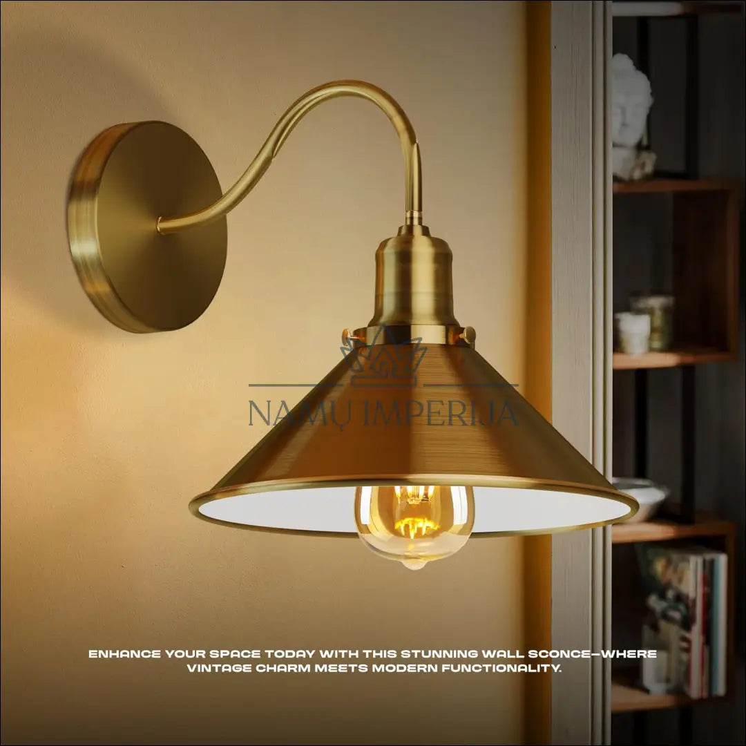 Sieninis šviestuvas DI9241 - €14 Save 50% __label:Pristatymas 1-2 d.d., color-auksine, interjeras, material-metalas,