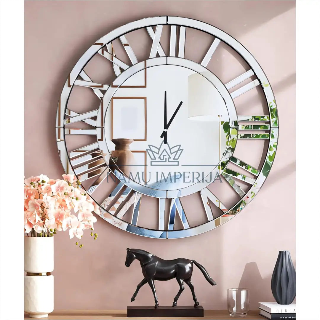 Sieninis veidrodinis laikrodis DI10089 - €73 Save 50% 50-100, __label:Pristatymas 1-2 d.d., color-sidabrine,