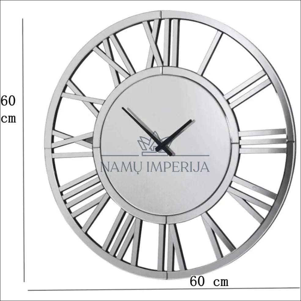 Sieninis veidrodinis laikrodis DI10089 - €73 Save 50% 50-100, __label:Pristatymas 1-2 d.d., color-sidabrine,