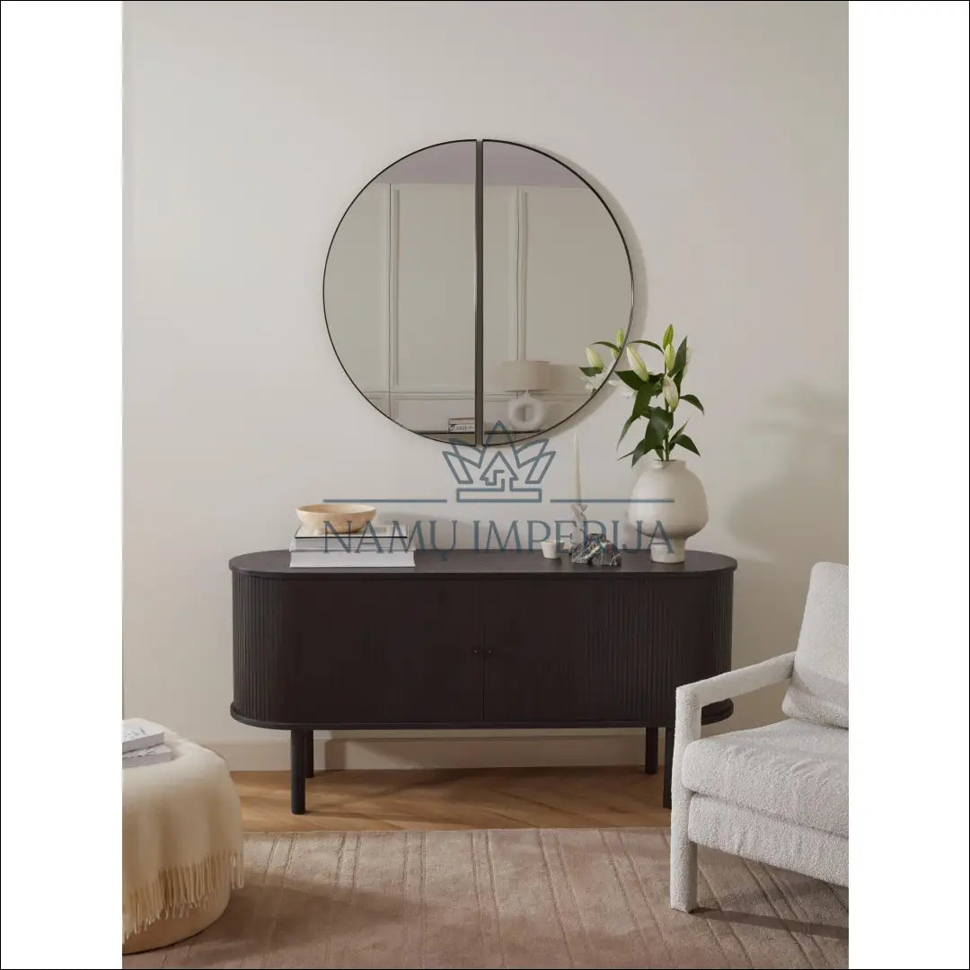 Sieninis veidrodis (2 dalys) DI4082 - €104 Save 60% 100-200, color-juoda, interjeras, material-metalas,