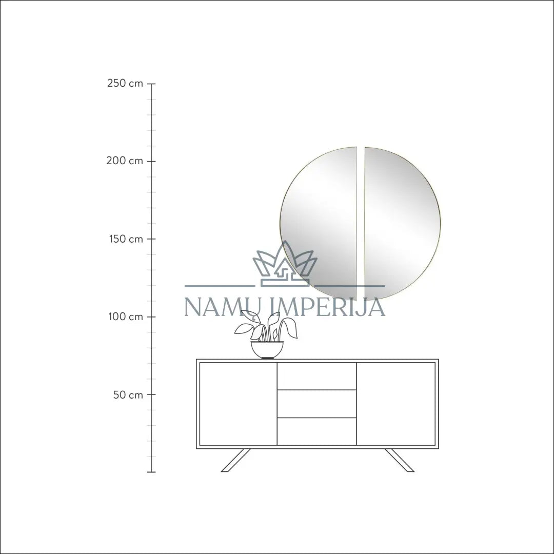 Sieninis veidrodis (2 dalys) DI4105 - €91 Save 65% 50-100, __label:Pristatymas 1-2 d.d., color-auksine, interjeras,