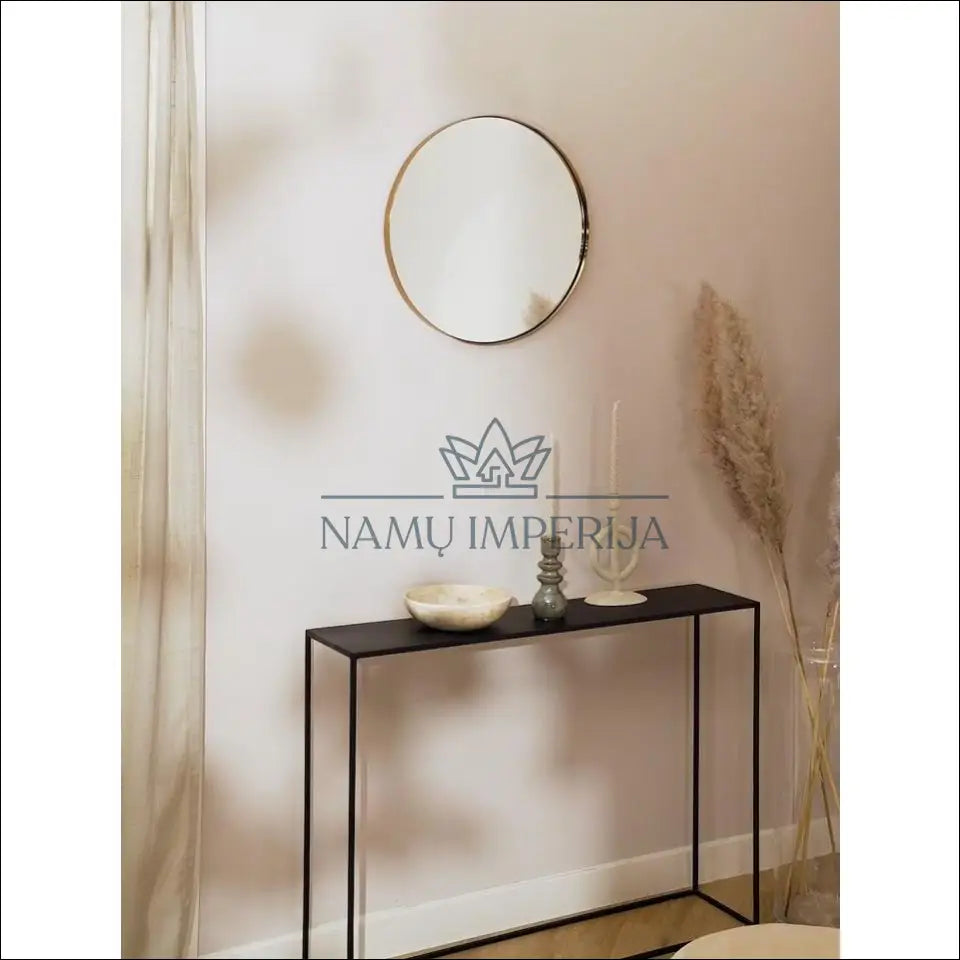 Sieninis veidrodis (55cm) DI3582 - €35 Save 65% 25-50, color-auksine, interjeras, material-metalas, spec Auksinė