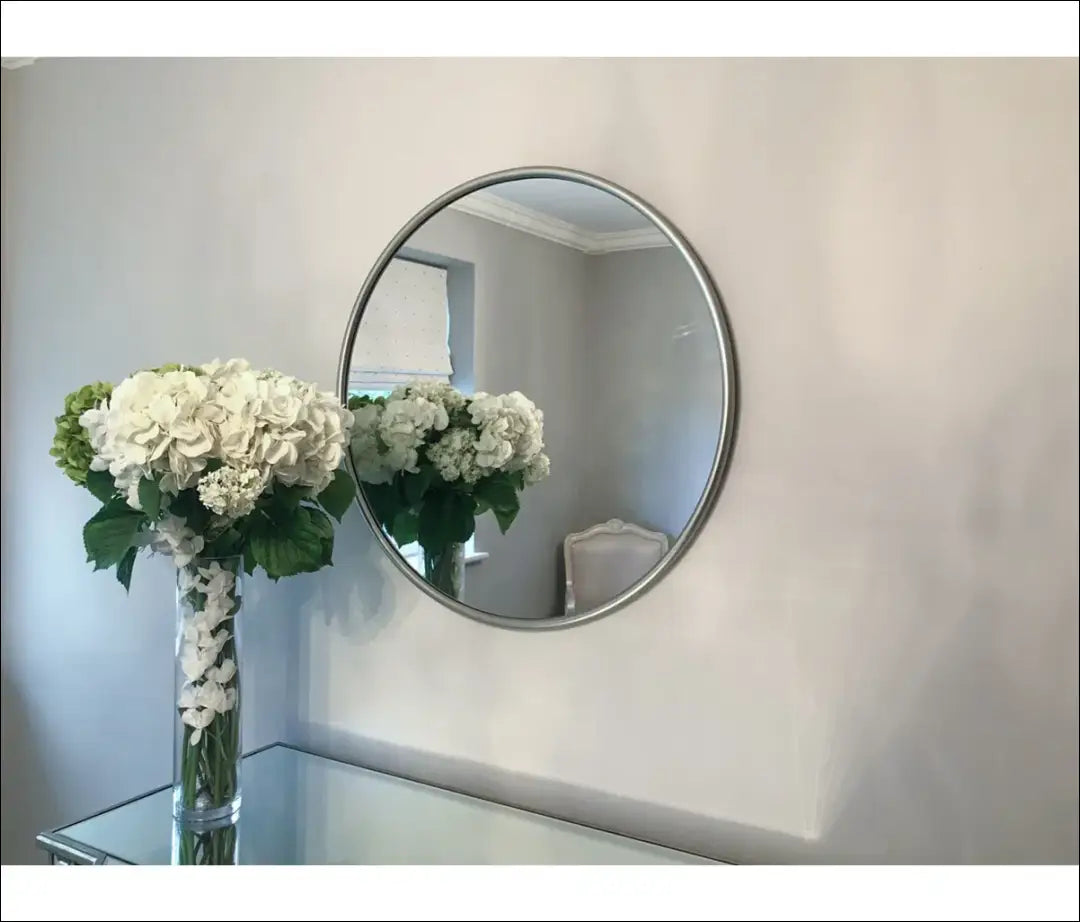 Sieninis veidrodis (77cm) DI10460 - €79 Save 55% 50-100, __label:Pristatymas 1-2 d.d., color-sidabrine, interjeras,