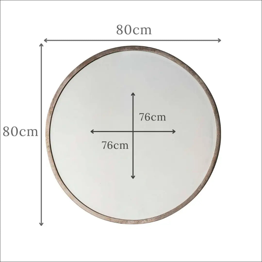 Sieninis veidrodis (80cm) DI10438 - €115 Save 50% 100-200, __label:Pristatymas 1-2 d.d., color-sidabrine, interjeras,