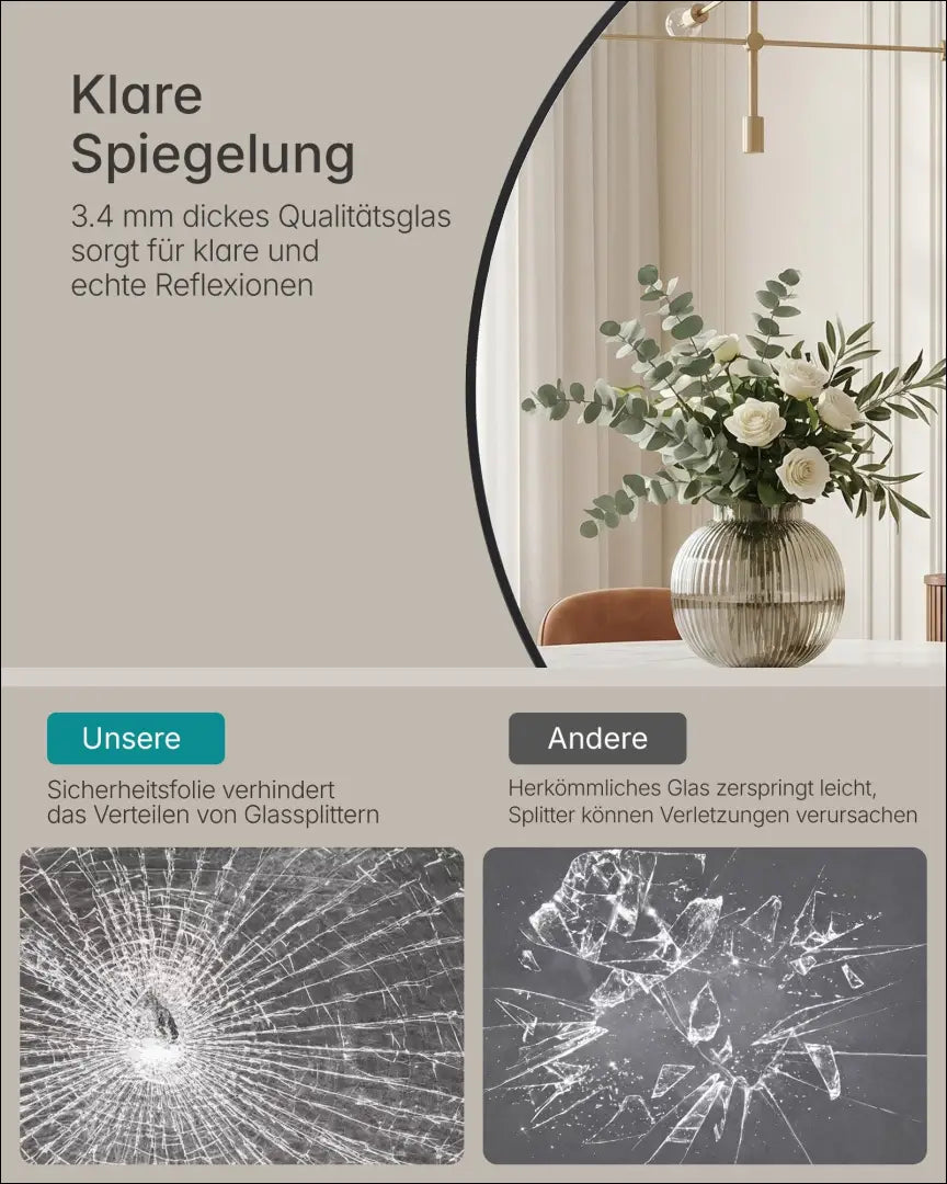 Sieninis veidrodis (80cm) DI12379 - €75 Save 50% 50-100, __label:Pristatymas 1-2 d.d., color-juoda, interjeras,