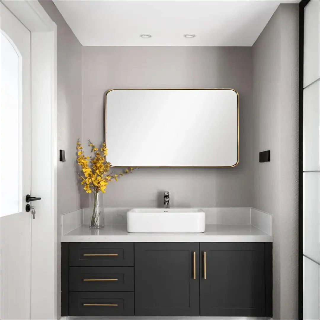 Sieninis veidrodis DI10070 - €64 Save 50% 50-100, __label:Pristatymas 1-2 d.d., color-auksine, interjeras,